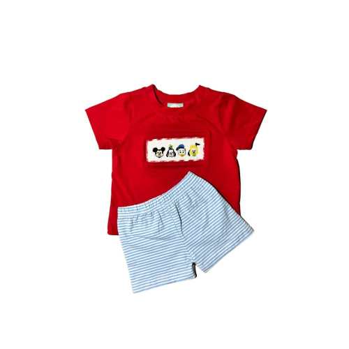 Smocked Mouse and Friends Boys Set