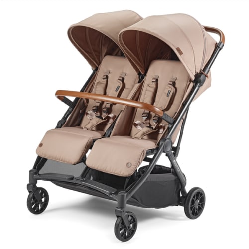 Bēbee Twin: Best Folding Double Stroller | Bombi Gear Mocha