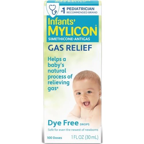 MYLICON Gas Relief Drops for Infants and Babies, Dye Free Formula, 1 Fl Oz.