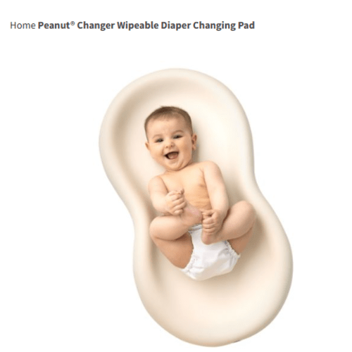 Peanut Changer Wipeable Diaper Changing Pad