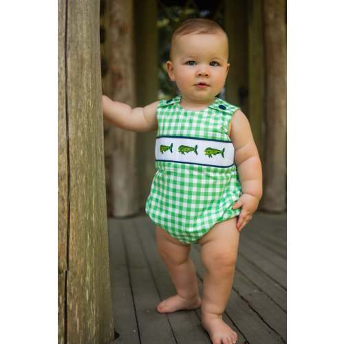 Lime Green Mahi Smocked Bubble