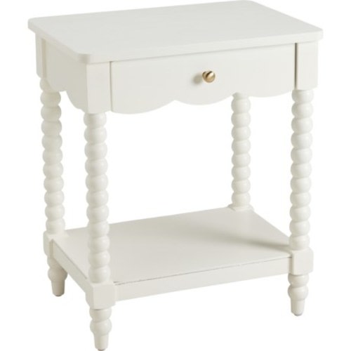 Nautica Spindle Leg 1-Drawer Nightstand - 20x14x20”
