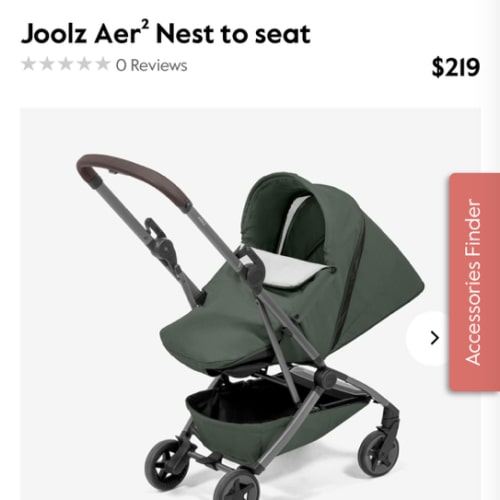 Joolz Aer² Nest to seat attachment - Forrest Green