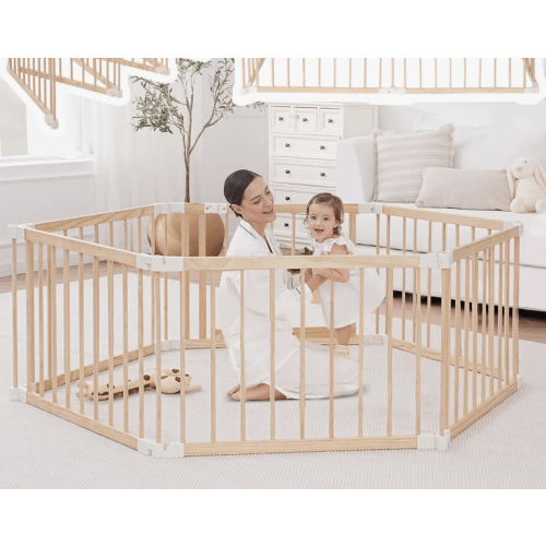 GGF BABY Foldable Solid Pine Wood Baby Playpen & Reviews | Wayfair
