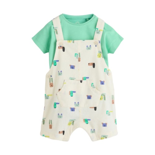 Character All Over Print Romper & Bodysuit