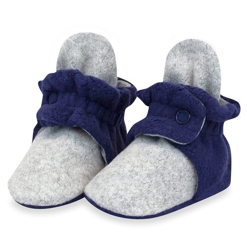 Zutano Unisex Fleece Baby Booties, Two Snap Closure, Newborn to 24 Months