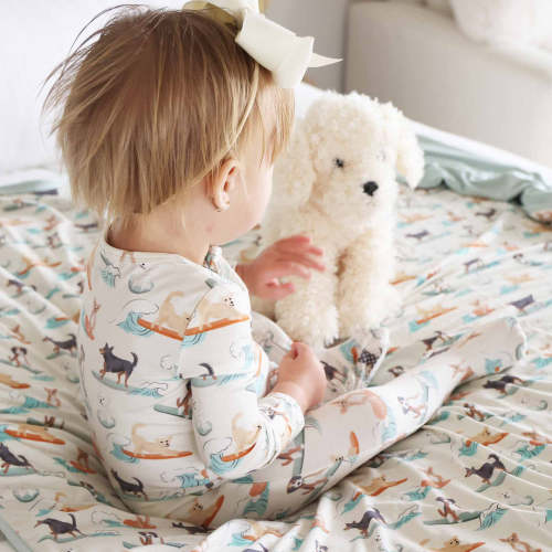 Paddle Pups Zipper Footie