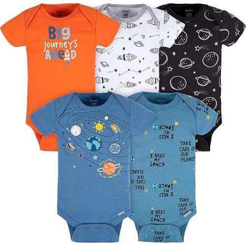 Gerber Baby Boys' 5-pack Variety Onesies Bodysuits