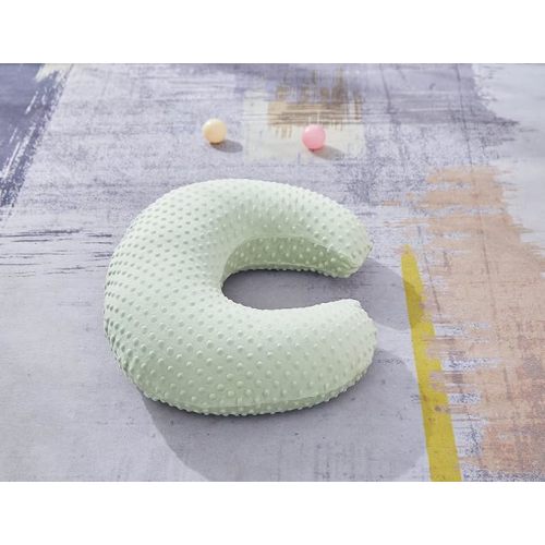 Baby Nursing Pillow and Body Positioner with Premium Slipcover for Breastfeeding for Baby Boys and Girls, Feeding Pillow with Breathable Comfortable Pillowcase (Green)