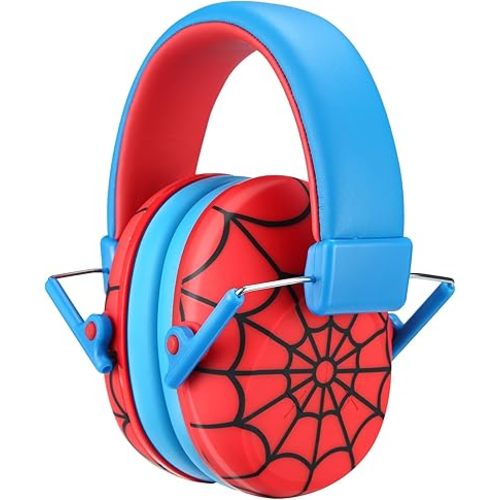 ProCase Kids Noise Cancelling Headphones, Kids Ear Protection Monster Jam Truck, Fireworks Hearing Protection Noise Reduction, Noise Canceling Earmuffs for Sensory Autism Toddler Children -Red