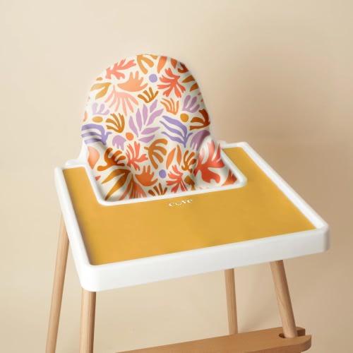 Wipeable Cushion for the Antilop IKEA Highchair - Coral Reef