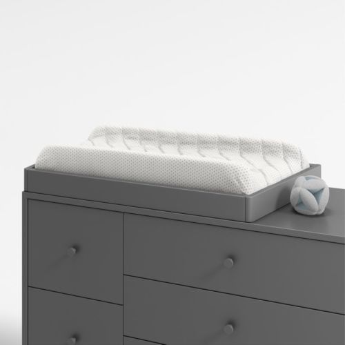 Charcoal Changing Table Topper