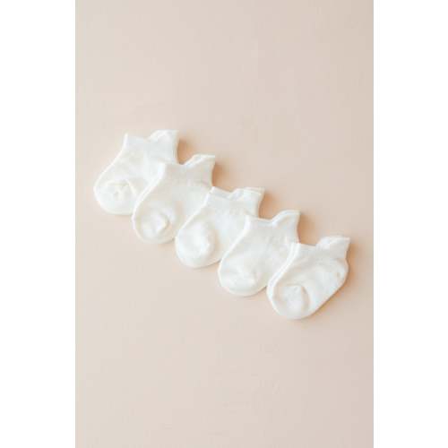 Baby Bamboo Ankle Socks Combo 5-Pack in Cloud | Kyte Baby