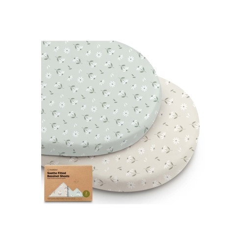 2-Pack Soothe Fitted Bassinet Sheets