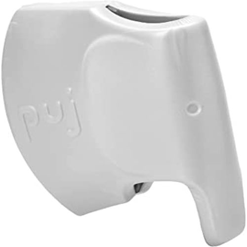 Puj – Snug, Ultra-Soft Spout Cover for Bathtub Taps, BPA-and-PVC-Free Faucet Cover for Safe Baths, Non-Absorbent Bathtub Faucet Cover, Kids’ Bathroom Safety Products, Grey