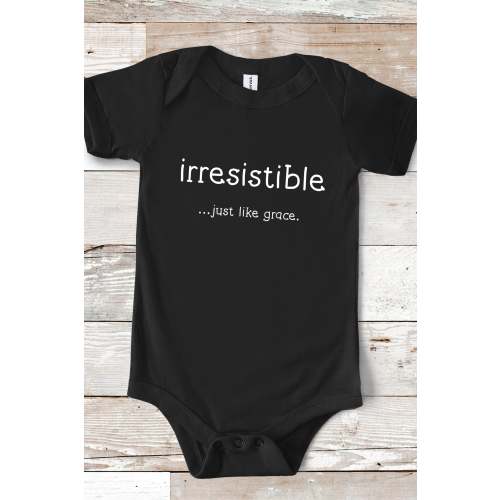 Irresistible Baby Onesie, Black