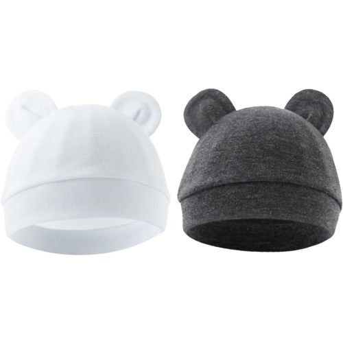 Jastore Newborn Baby Hat Bear Ears Infant Caps Baby Boy Girl Toddler Hats Infant Beanie Caps for 0-3 Months