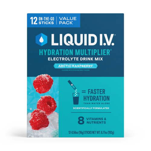 Liquid I.V.® Arctic Raspberry Hydration Multiplier® Powdered Electrolyte Drink Mix, 12 Count Packets