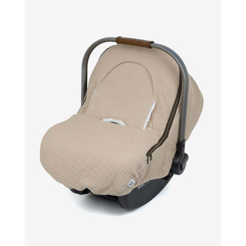 Gliz Design | Winter Car Seat Covers - Waffle - Wheat