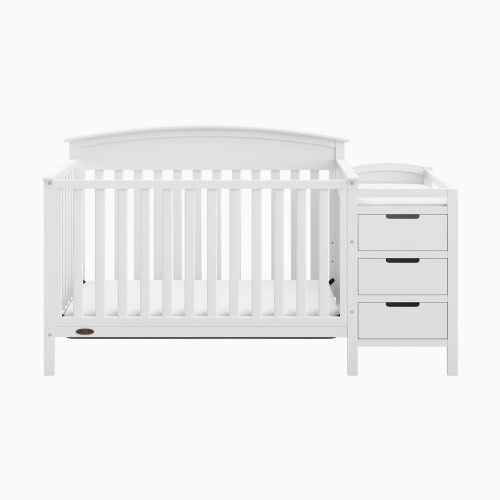 Graco Benton 4-in-1 Convertible Crib and Changer - White
