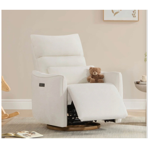 Janice Power Swivel Nursery Glider Recliner with Power Headrest