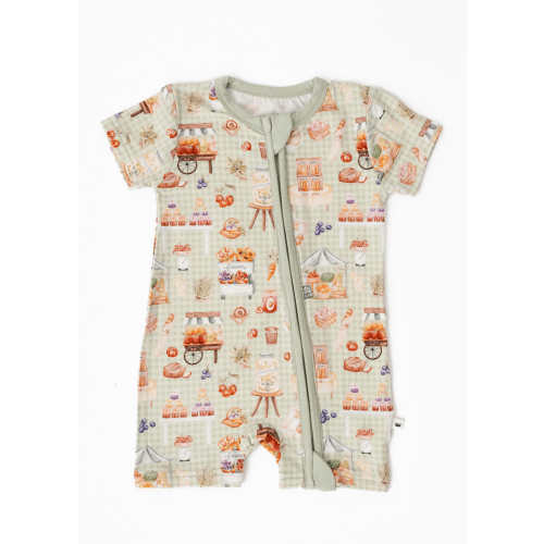 Farmer's Market Bamboo Shortie Romper – Little Crowns & Capes