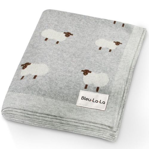 100% Luxury Cotton Knit Swaddle Receiving Blanket for Newborns and Infant Boys and Girls