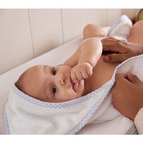 Gingham Baby Hooded Towels | Pottery Barn Kids