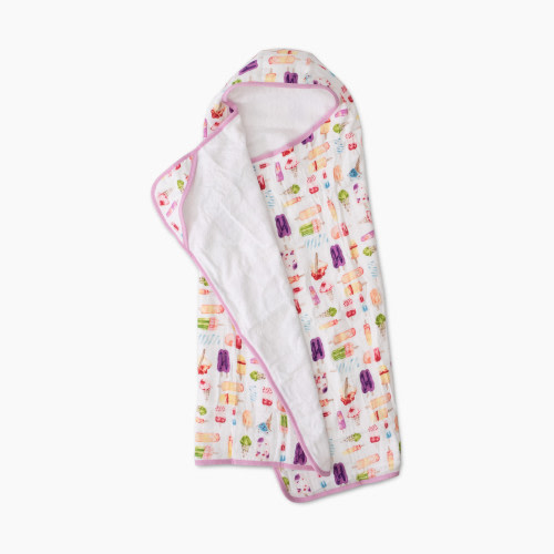 Little Unicorn Cotton Muslin & Terry Toddler Hooded Towel - Brain Freeze