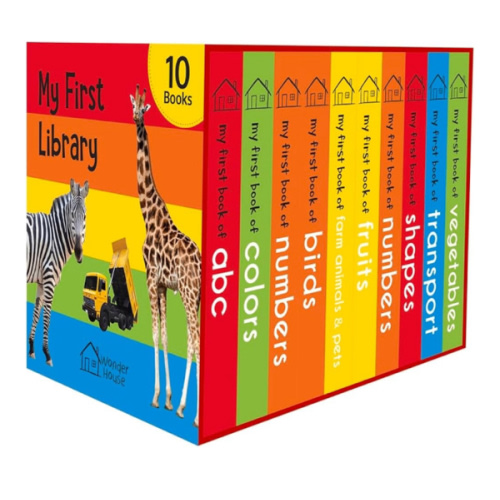 My First Library: Boxset of 10 Board Books for Kids
