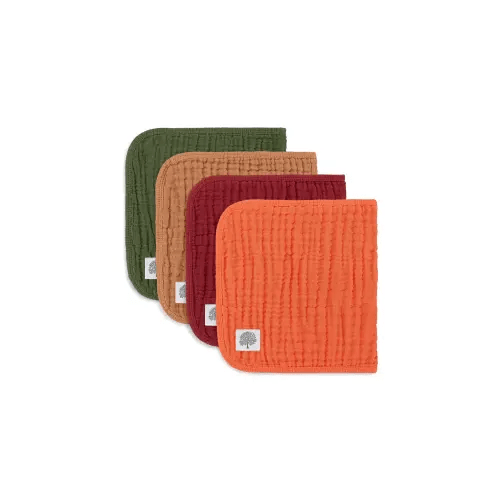Parker Baby 4 Pack Muslin Cotton Burp Cloths - Estes