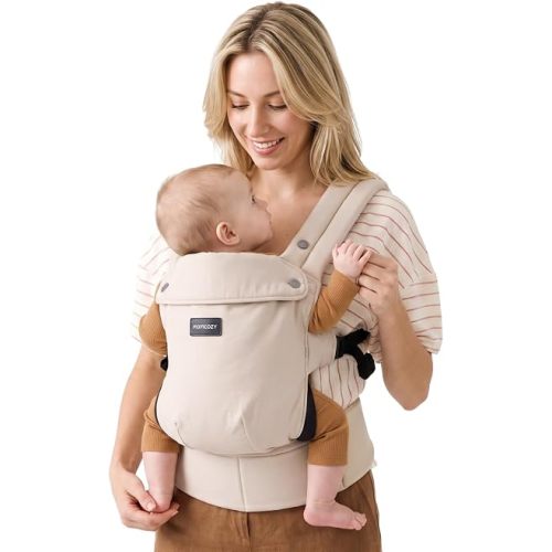 Momcozy PureHug Baby Carrier - Ergonomic, Cozy and Lightweight for 7-45 lbs