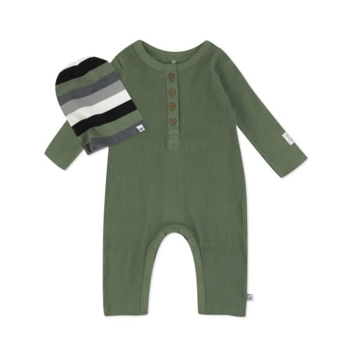 Honest Company Organic Cotton Jumpsuit Coverall Romper Set 12 month
