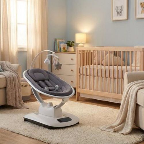 COZONY Electric Baby Swing for Infants & Toddlers, 5 Motions & Speeds w/ Rechargeable Battery