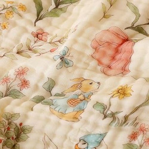 Ultra-Soft Muslin Baby Towel - 32 x 32 Inches, Ideal for Bath & Beach, Suitable for Both Boys & Girls from Newborns to Toddlers