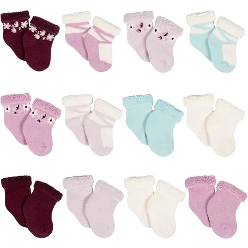 Gerber Baby 12-pair Sock Bundle