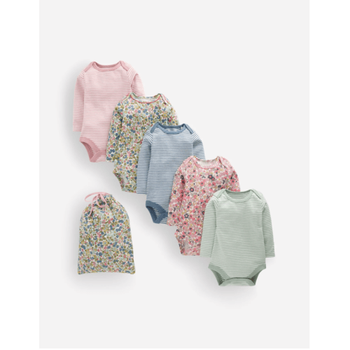 5-pack Cotton Bodies
Multi Floral Stripes