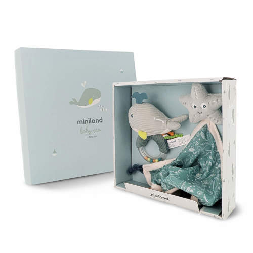 Baby Gift Set - Ocean with Rattle and Lovey for Newborns Ages 0+ | Miniland– HABA USA