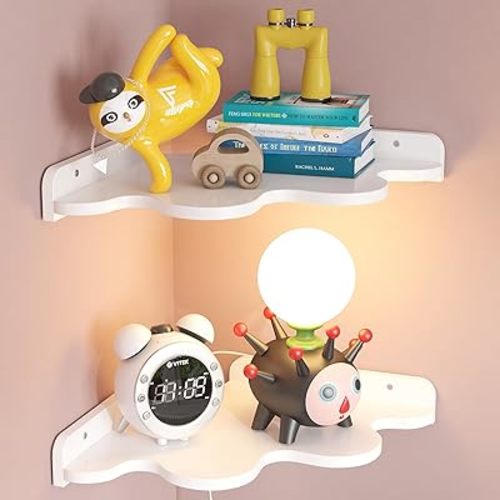 2 Tier Wavy Corner Shelf