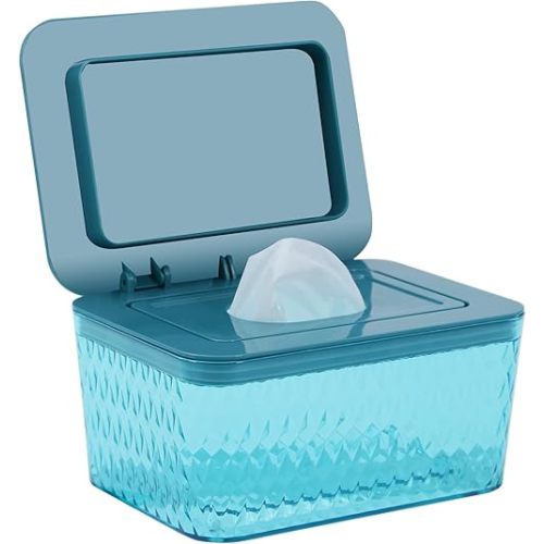 Wipes Dispenser Seal-Designed Wipe Dispenser Holder Wipes Case Box for Bathroom Keep Wipes Fresh, Dust-Proof & Non-Slip
