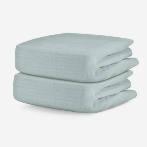 Breathable, Organic Cotton Sheets (2-pack) - Standard / Sage Solid