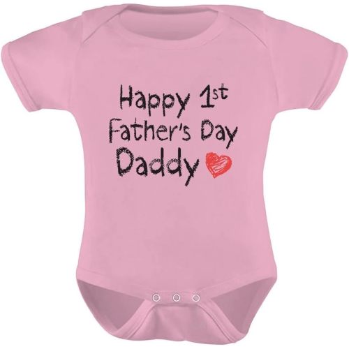 Tstars Happy Father's Day Daddy Baby for New First Infant Bodysuit