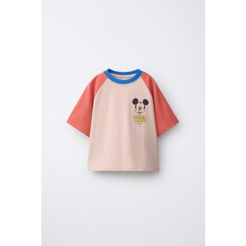 MICKEY MOUSE © DISNEY RAGLAN T-SHIRT - Bright orange | ZARA United States