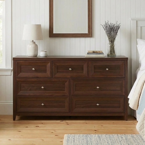 Ebern Designs Cleckheat 60'' W 7-Drawer Dresser & Reviews | Wayfair