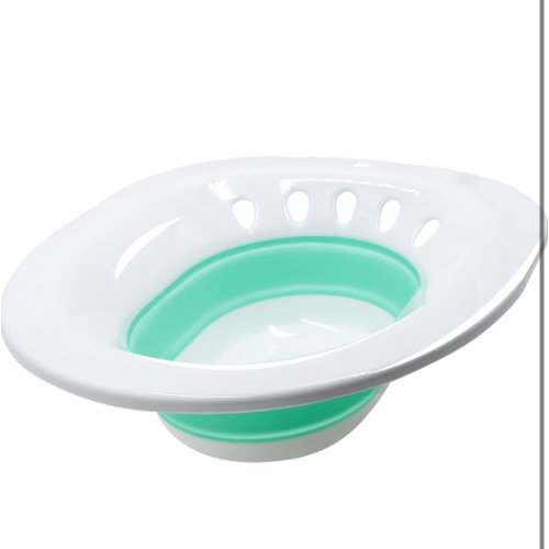 RUGUO Sitz Bath, Sitz Bath for Hemorrhoids - Sitz Bath for Toilet Seat - Sitz Bath for Postpartum Care, Sits Bath Kit for Women, Collapsible, Wider Seating Area, Deeper Bowl