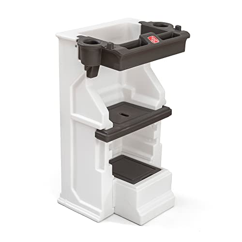 Step2 Mobile Helper, Toddler Step Stool & Tower Stand, Adjustable Height & Built-in Storage, Non-Slip Feet, Includes Safety Bar, Easy Wipe Down, for Kids 1.5+ Years Old