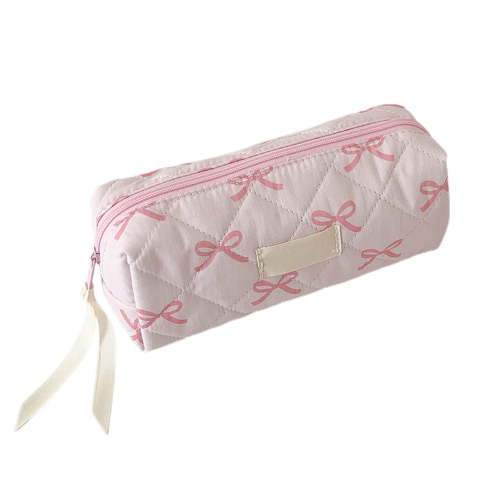 Bow Pencil Pouch Multifunctional Makeup Brush Bags Portable Bow Pencil Case Colorful Travel Toiletry