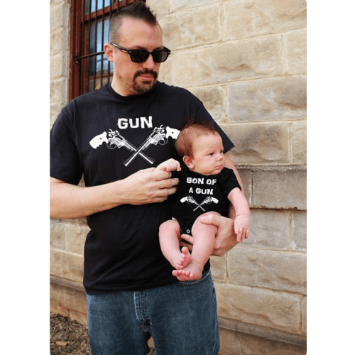 Son of a Gun - Father/Son(infant) matching shirts