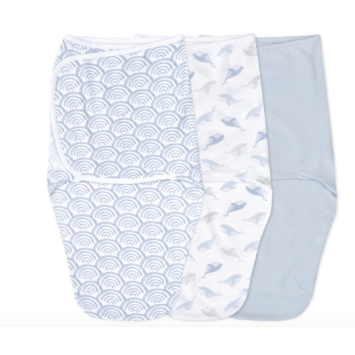 At Sea Easy Swaddle With No Zipper 0-3M | aden + anais