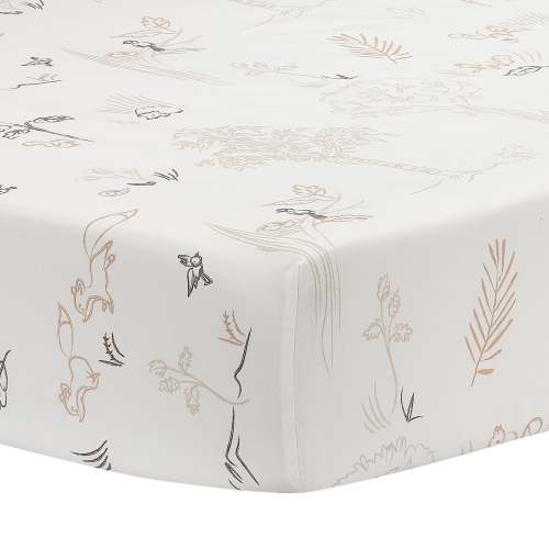 Treetop Fox Cotton Fitted Crib Sheet